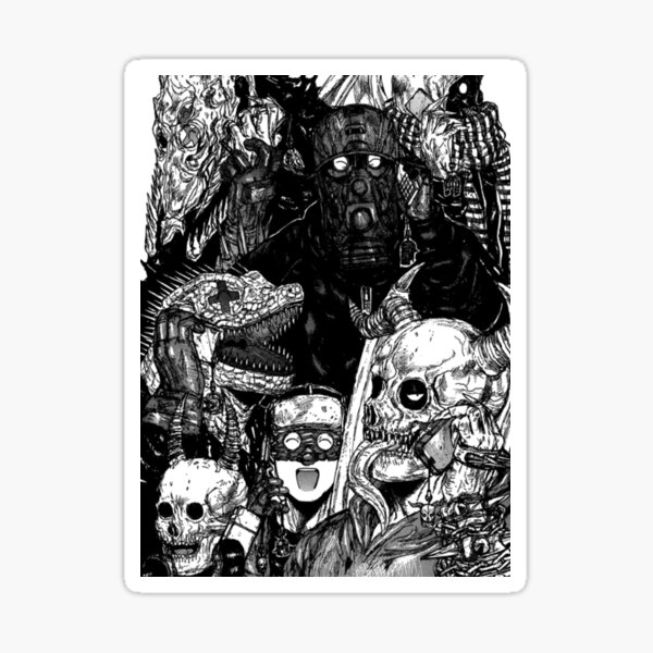 "dorohedoro tshirt" Sticker for Sale by tro2bdav Redbubble