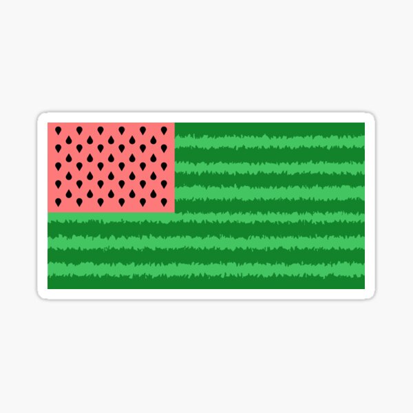 Watermelon Flag Sticker