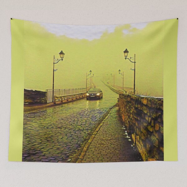 Item preview, Misty bridge leading to nowhere designed and sold by helenkaiy.