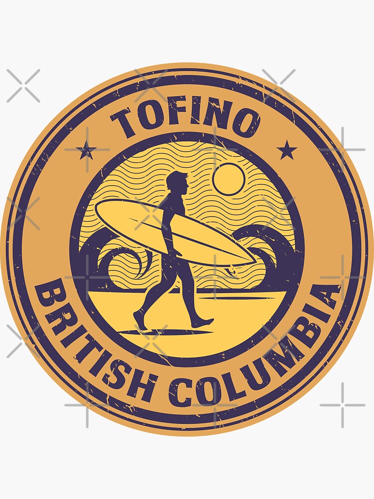 "Tofino, British Columbia" Sticker for Sale by studio838 Redbubble