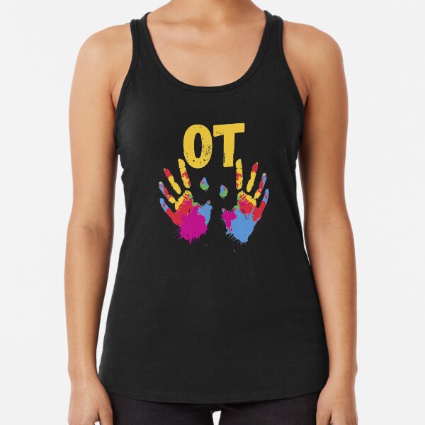 Occupational Therapist print, Occupational Therapy Tee Racerback Tank Top