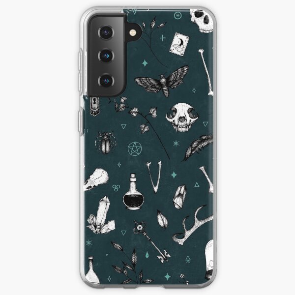 Dark Blue Witchy Pattern Samsung Galaxy Soft Case