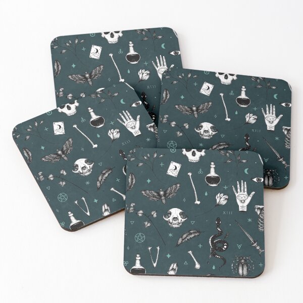 Item preview, Dark Blue Witchy Pattern designed and sold by Elyssa Long.