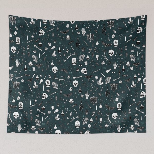 Item preview, Dark Blue Witchy Pattern designed and sold by Elyssa Long.