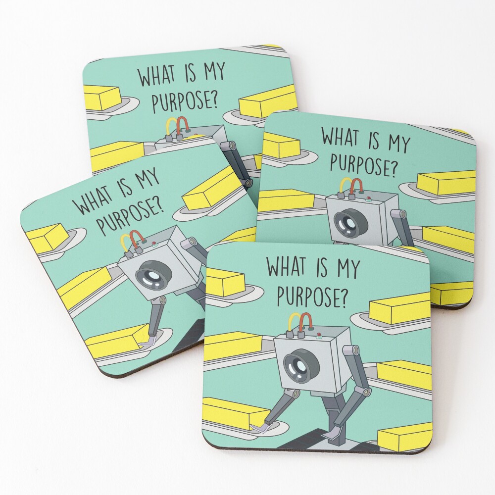 Butterbot Coasters (Set of 4)