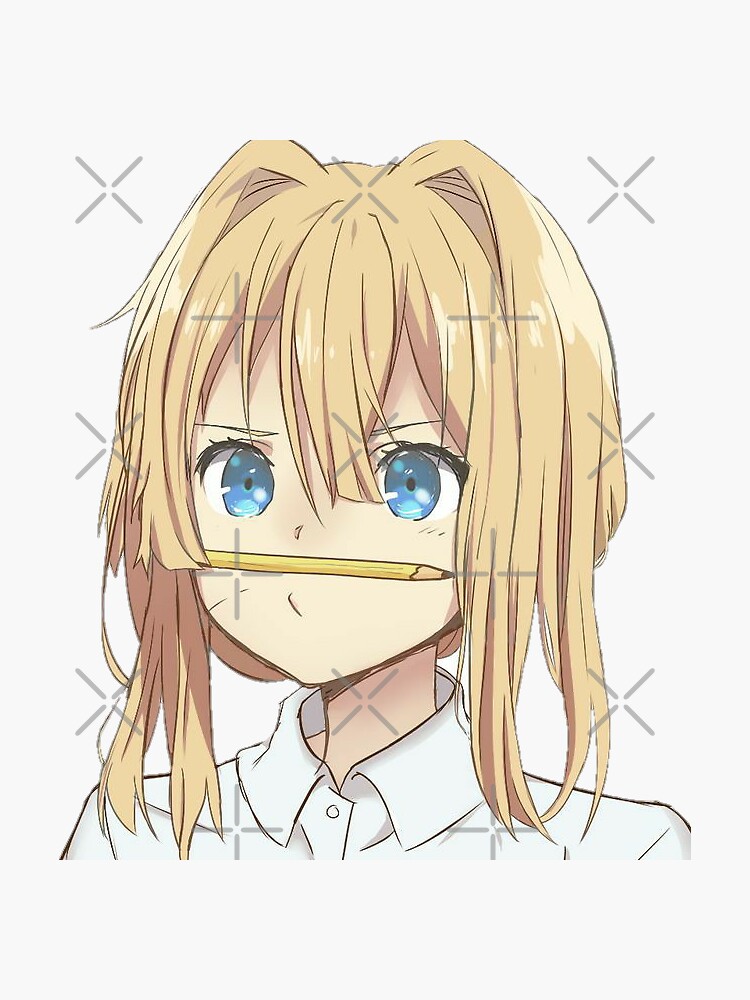 "Violet evergarden chibi sticker" Sticker by FrancFranc | Redbubble
