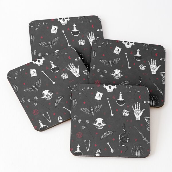 Item preview, Black and Red Witchy Pattern designed and sold by Elyssa Long.