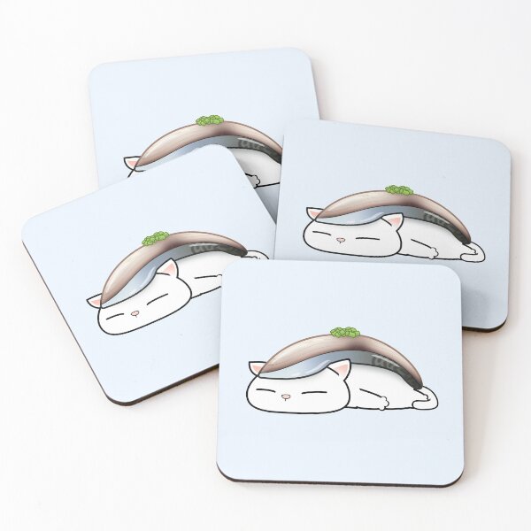 Item preview, Chubby Cats Saba Sushi Cat designed and sold by Takeda-art.