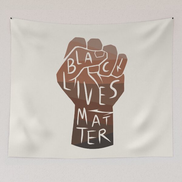 Item preview, black lives matter | black power fist (multiple shades of black/skintones) designed and sold by acatalepsys.