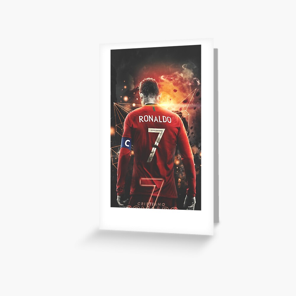 Cristiano Ronaldo 2007/08 Jersey Greeting Card for Sale by slawisa