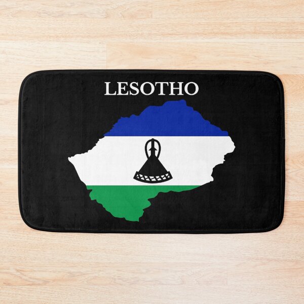 Item preview, Lesotho Map Flag designed and sold by marosharaf.
