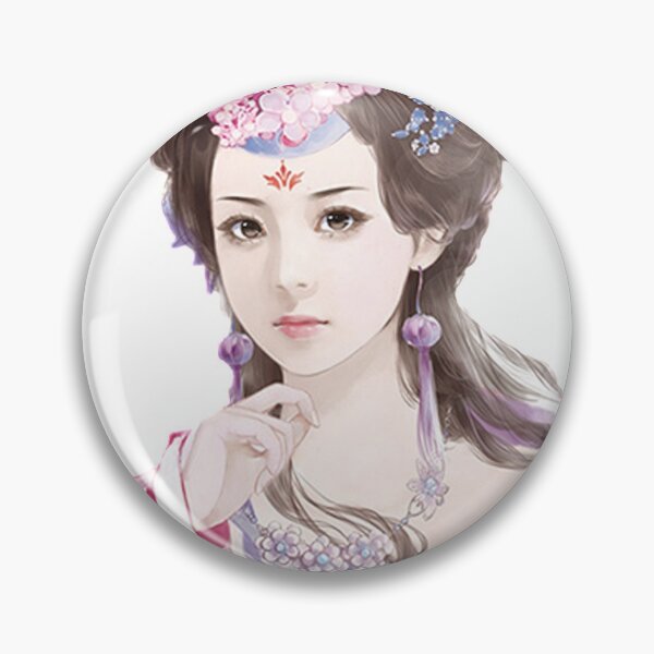 Item preview, China art print - portrait of young Chinese lady woman in pink pink designed and sold by Kallandra.
