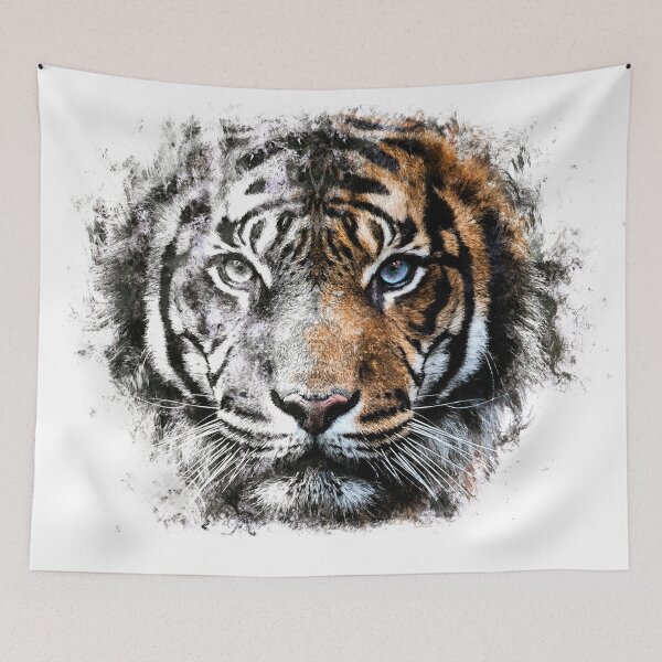 Item preview, Tiger Head Face designed and sold by monokromatik.