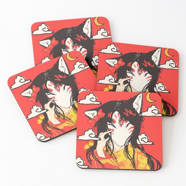 Item preview, Kitsune Girl (With Clouds) designed and sold by Imusayo.