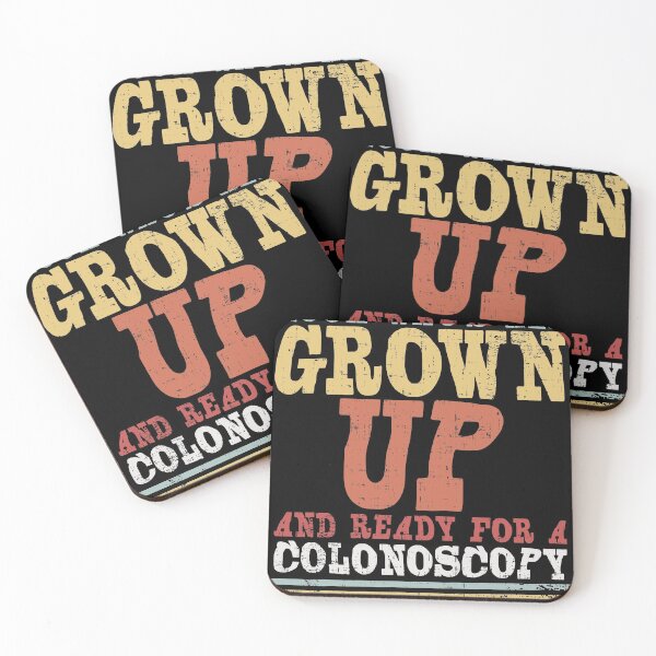 Item preview, All Grown Up | For Colonoscopy Funny 50th Gift Tee design designed and sold by Lisbob.