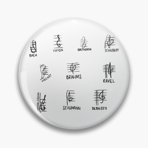 Item preview, Composer Treble Clefs designed and sold by annikabee.