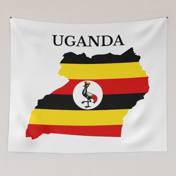 Item preview, Uganda Map Flag designed and sold by marosharaf.