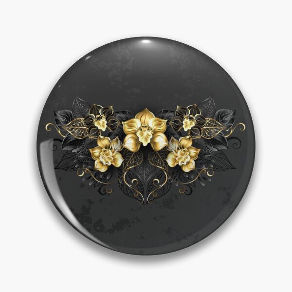 Item preview, Symmetrical Pattern with Black Orchids designed and sold by Blackmoon9.