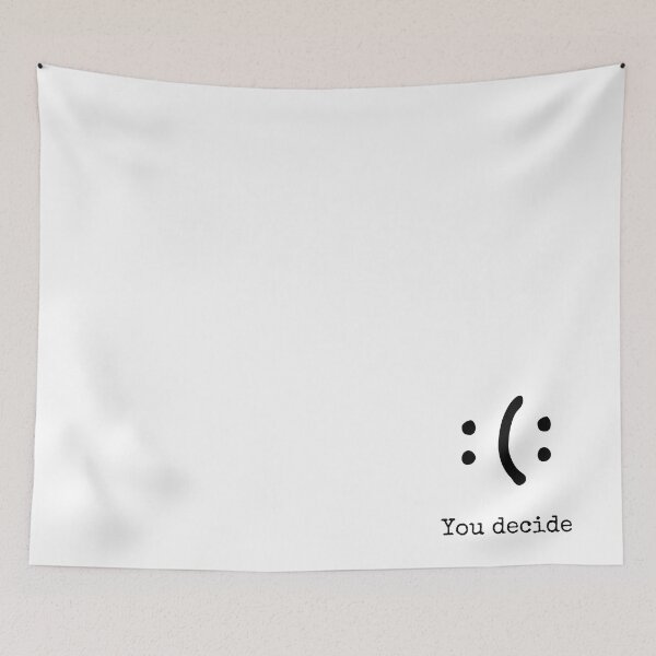 Item preview,  Mask of You Decide version 2 - a design that shows how mood changes frequently  designed and sold by MustaFighter.