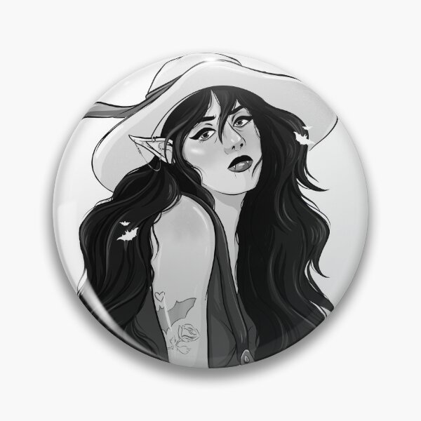 Item preview, Marceline the Vamp Queen - Black and White Version designed and sold by 2nthePink.
