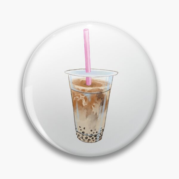 Item preview, Watercolor Jasmine Milk Tea Boba designed and sold by emmaherren.