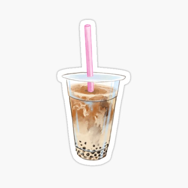 Boba Stickers 105PCS Kawaii Bubble Tea Stickers,Drink Stickers