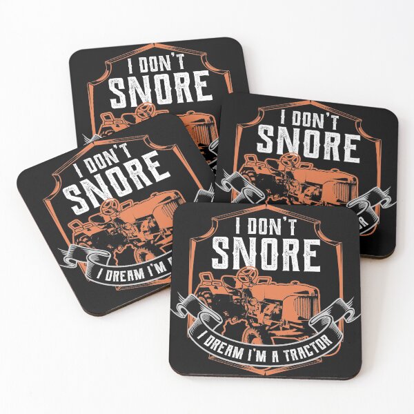 Item preview, Funny Tractor Gift print I Don't Snore I Dream I'm a Tractor designed and sold by Lisbob.