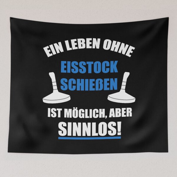 Artikelvorschau, Eisstock Stocksport Stockschießen Spruch Lustig entworfen und verkauft von Argentini.
