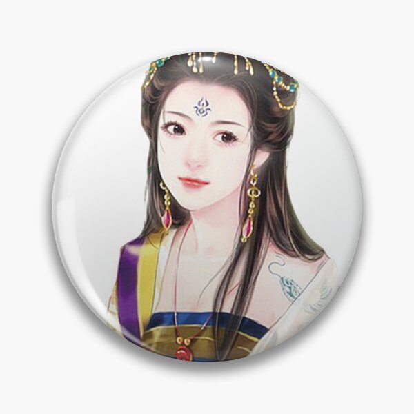 Artikelvorschau, China Kunstdruck - Porträt junge chinesische Dame Frau in goldener Kleidung entworfen und verkauft von Kallandra.