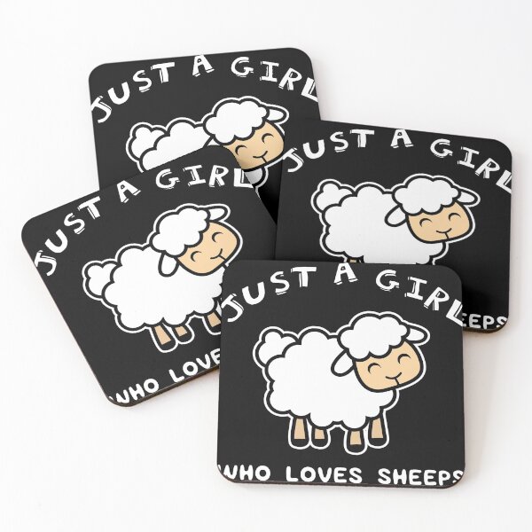 Item preview, Just A Girl Who Loves Sheep graphic, Sheep Tee, Farm print designed and sold by Lisbob.