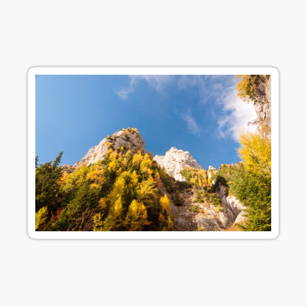 Autumn on the mountains Sticker