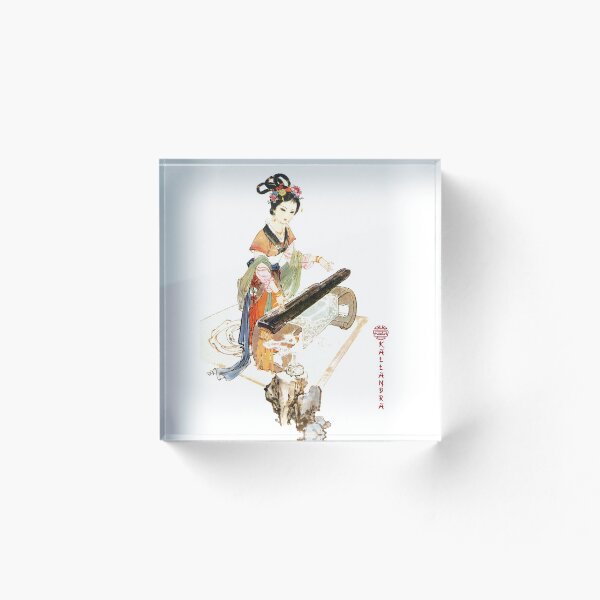 China art print - portrait of young chinese lady woman with
