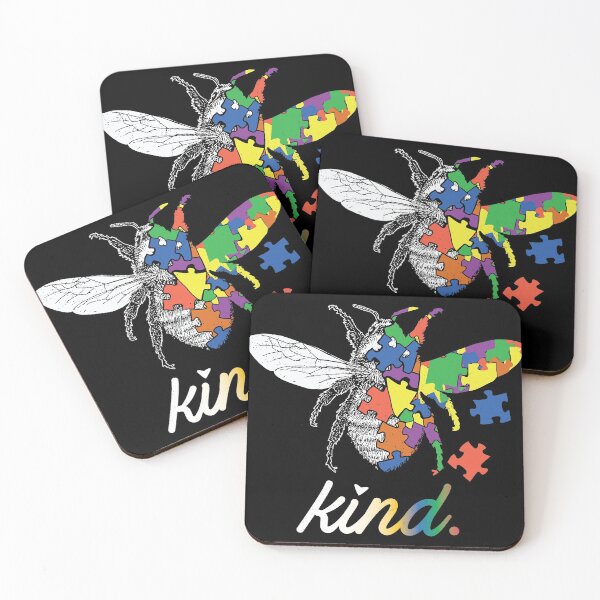 Item preview, Bee Kind Beautiful Autism Awareness Gift print Puzzle designed and sold by Lisbob.