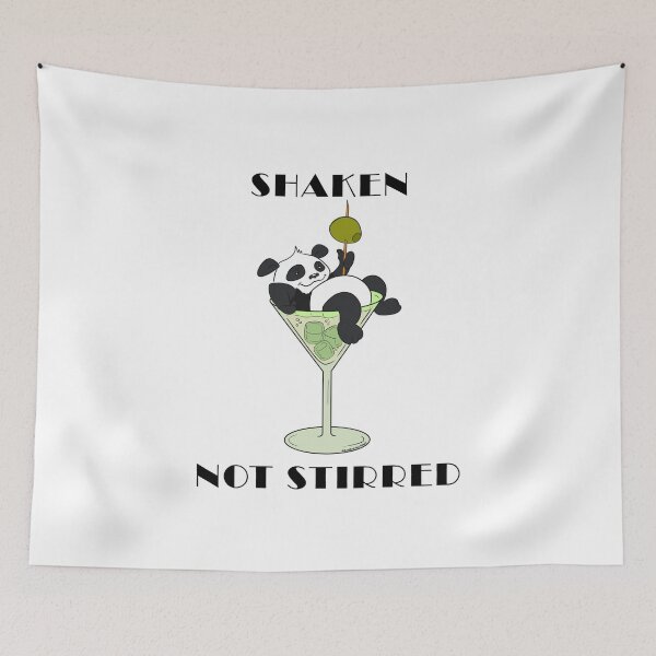 Item preview, Shaken Not Stirred - Funny Panda designed and sold by BandOfThePand.