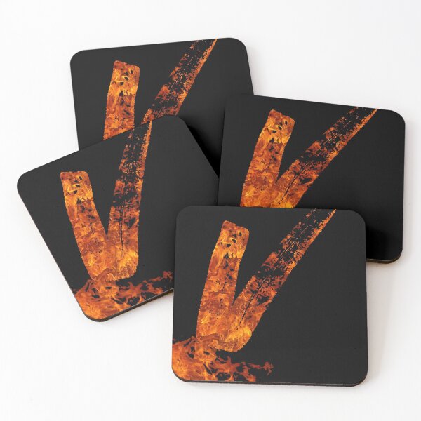 Item preview, Burning on Fire Letter V designed and sold by hatimelhag.