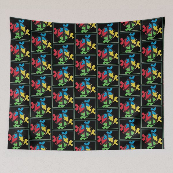 Item preview, AUTISM PUZZLE PIECES PEACE designed and sold by Redbubble_Redhead.