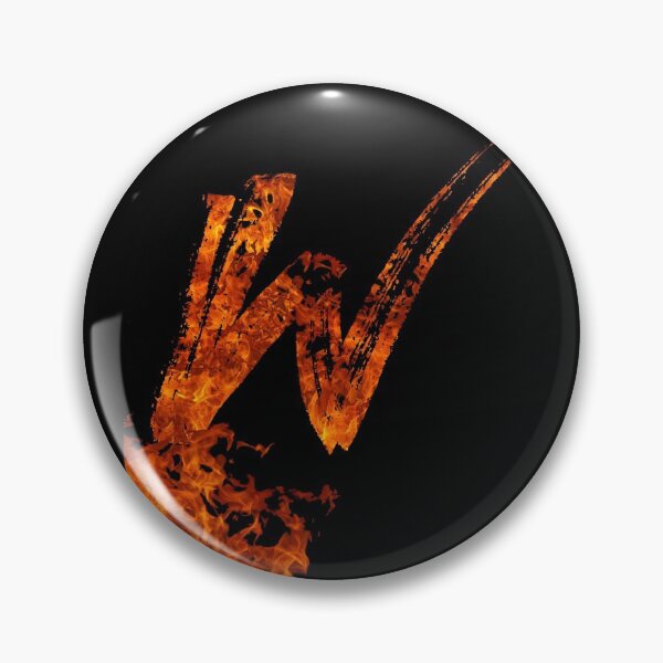 Item preview, Burning on Fire Letter W designed and sold by hatimelhag.