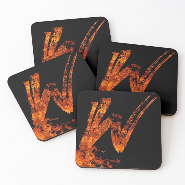 Item preview, Burning on Fire Letter W designed and sold by hatimelhag.