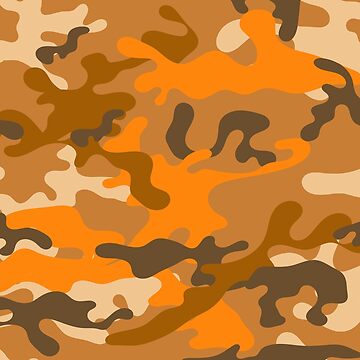 Camouflage Pattern Cool Army Orange Brown Grey Beige Camo Print Color for  Lovers of the Armed Forces iPad Case & Skin for Sale by BCNDesign