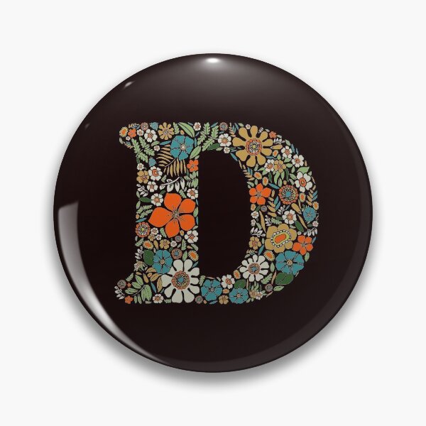 Item preview, Hippie Floral Letter D designed and sold by zeljkica.