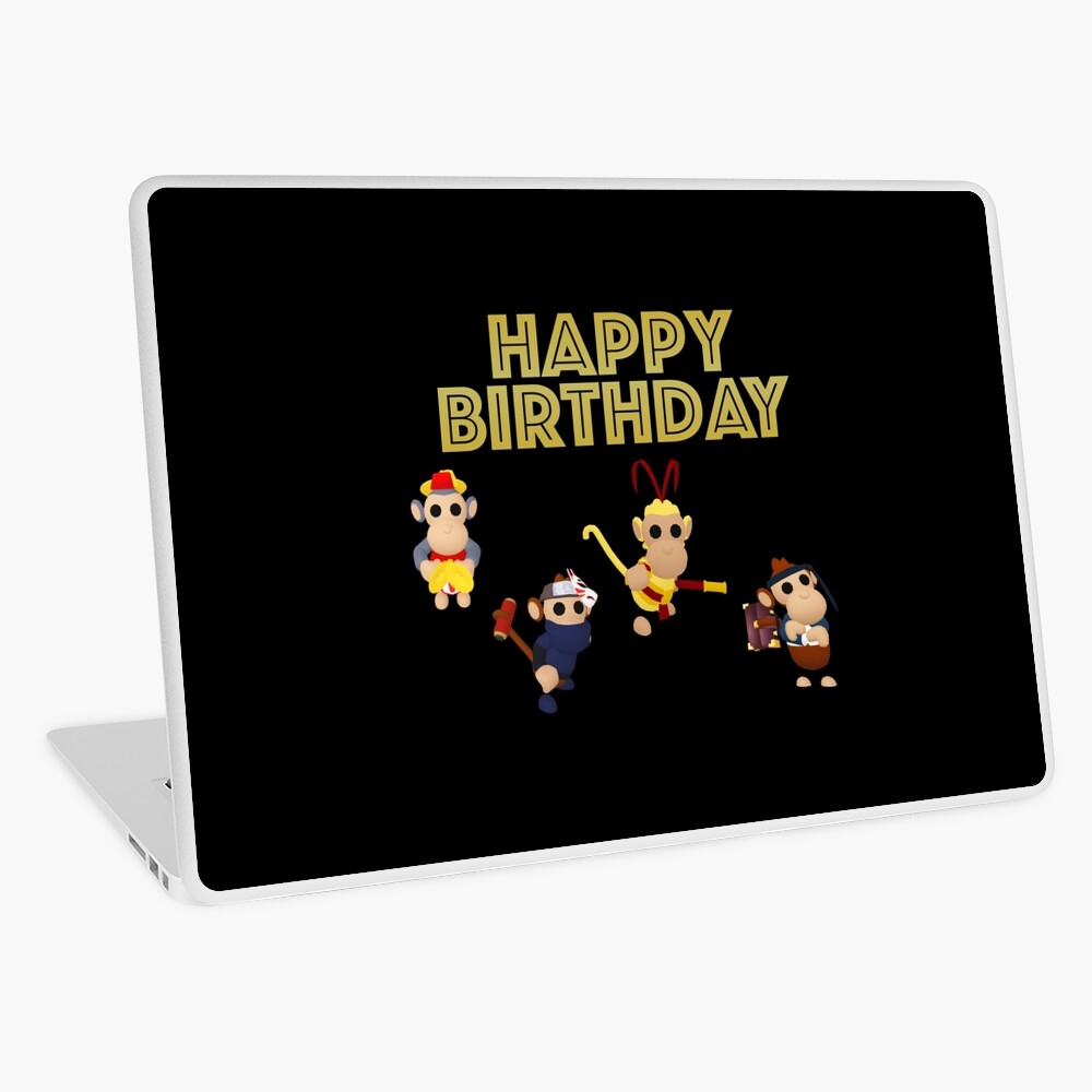 Roblox Adopt Me Monkeys Happy Birthday Ipad Case Skin By T Shirt Designs Redbubble - happy birthday roblox 13