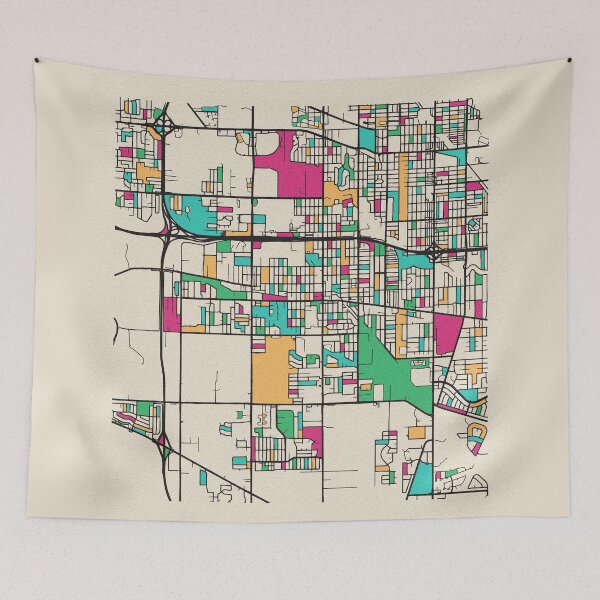 Item preview, Lansing, Illinois Street Map designed and sold by A Deniz Akerman.