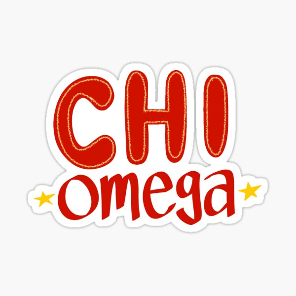 Chi Omega Sticker