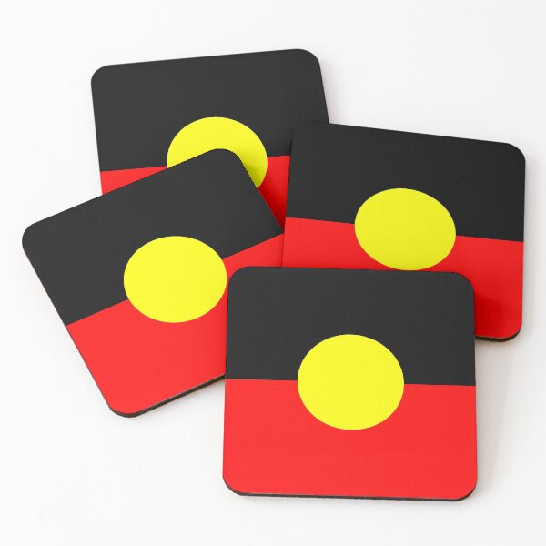 Item preview, Australian Aboriginal Flag designed and sold by ValentinaHramov.