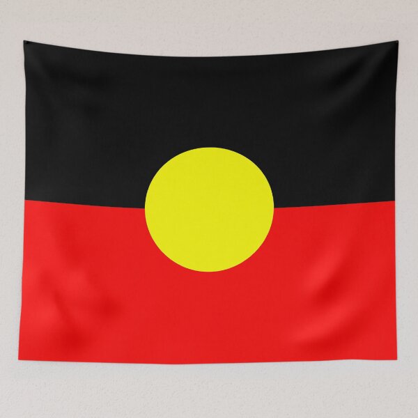 Item preview, Australian Aboriginal Flag designed and sold by ValentinaHramov.