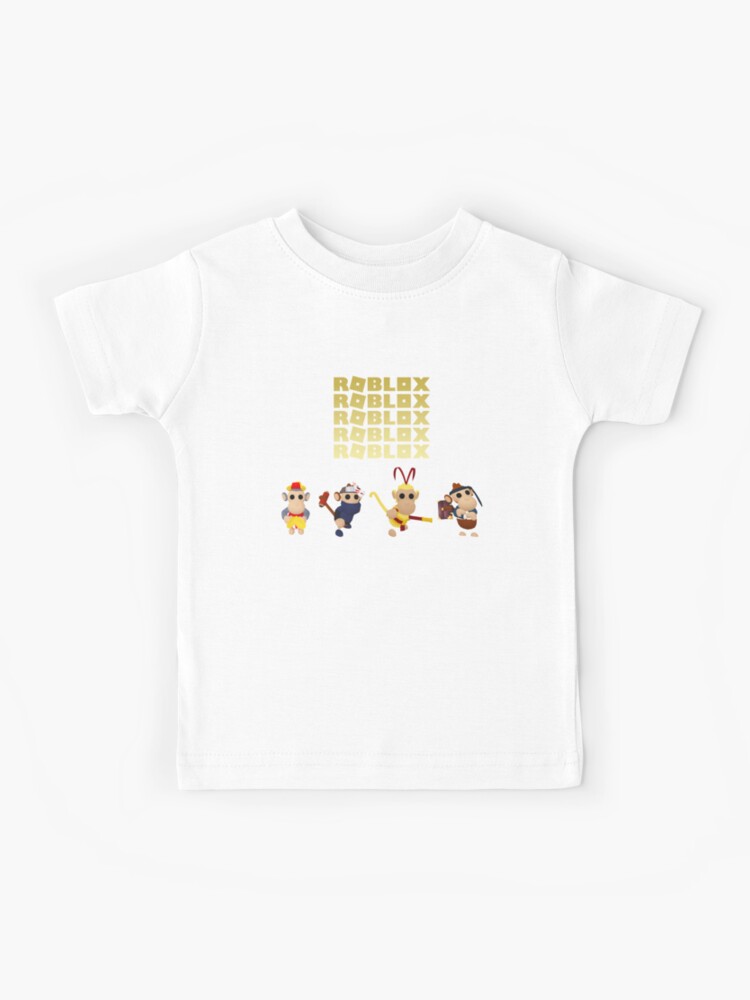 Roblox Adopt Me Monkey Kids T Shirt By T Shirt Designs Redbubble - adopt me roblox t shirts redbubble