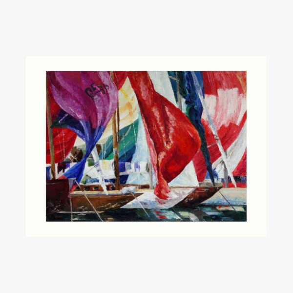 Regatta Break Art Print