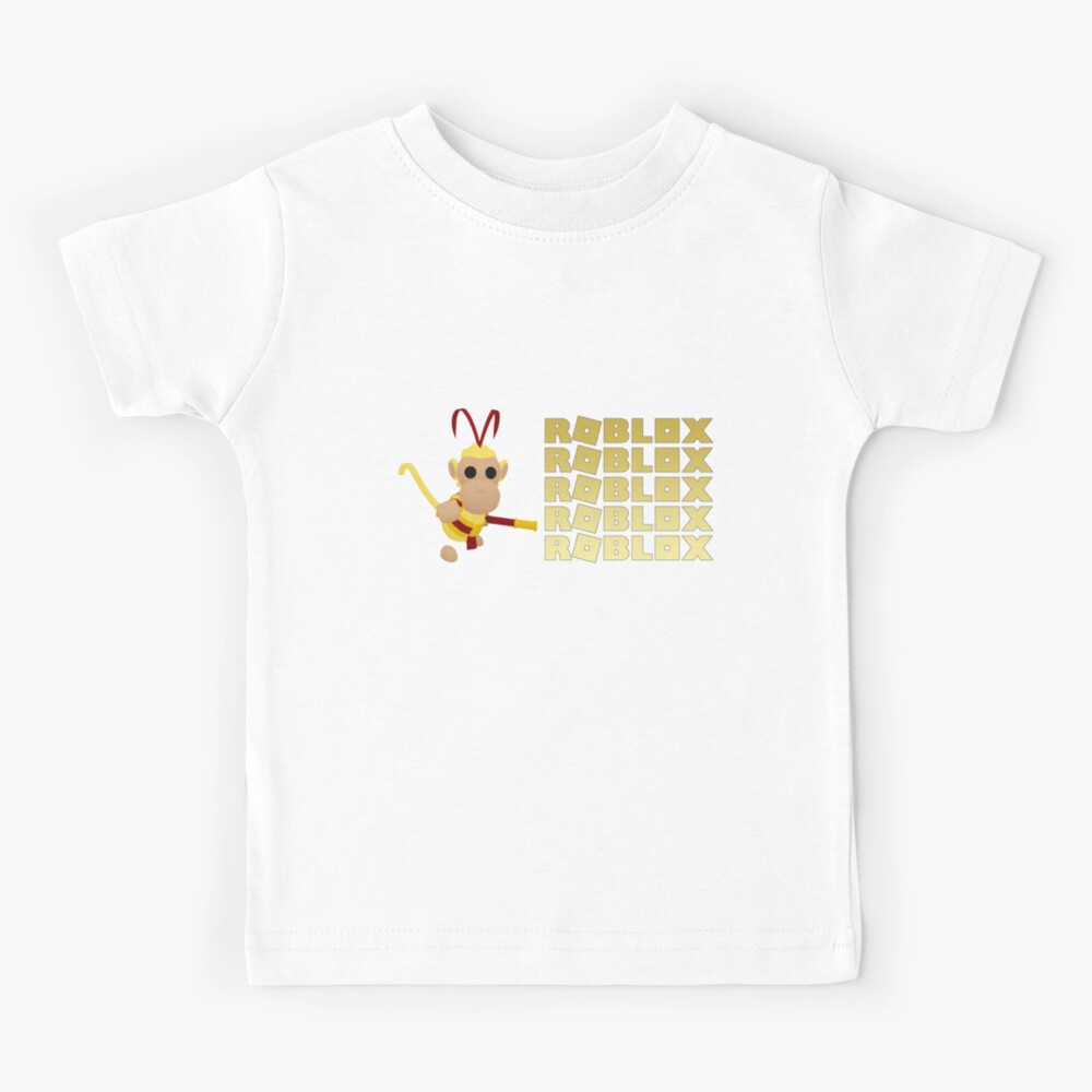 Roblox Monkey King Kids T Shirt By T Shirt Designs Redbubble - neon blue r logo shirt roblox