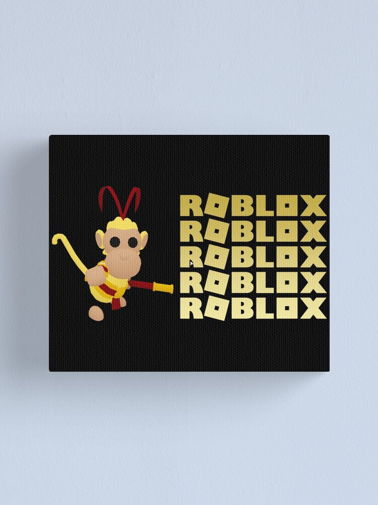 Roblox Monkey King Canvas Print By T Shirt Designs Redbubble - roblox monkey
