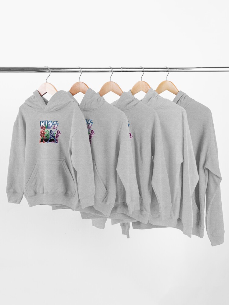 Alternate view of KISS band Kids Pullover Hoodie